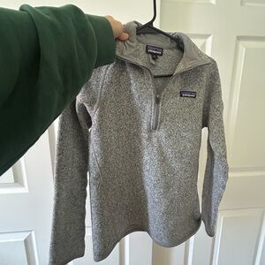 Patagonia Heather Gray Fleece Pullover